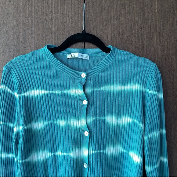 Zara knit tie dye cardigan - Picture 1 of 4